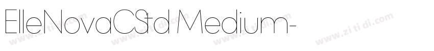 ElleNovaCStd Medium字体转换